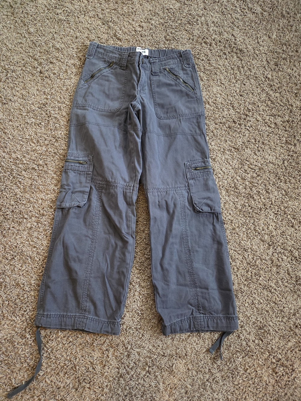 RSQ Dark Gray Cargo Pants with Zip Pockets